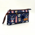 Pochette motif hiboux colorés