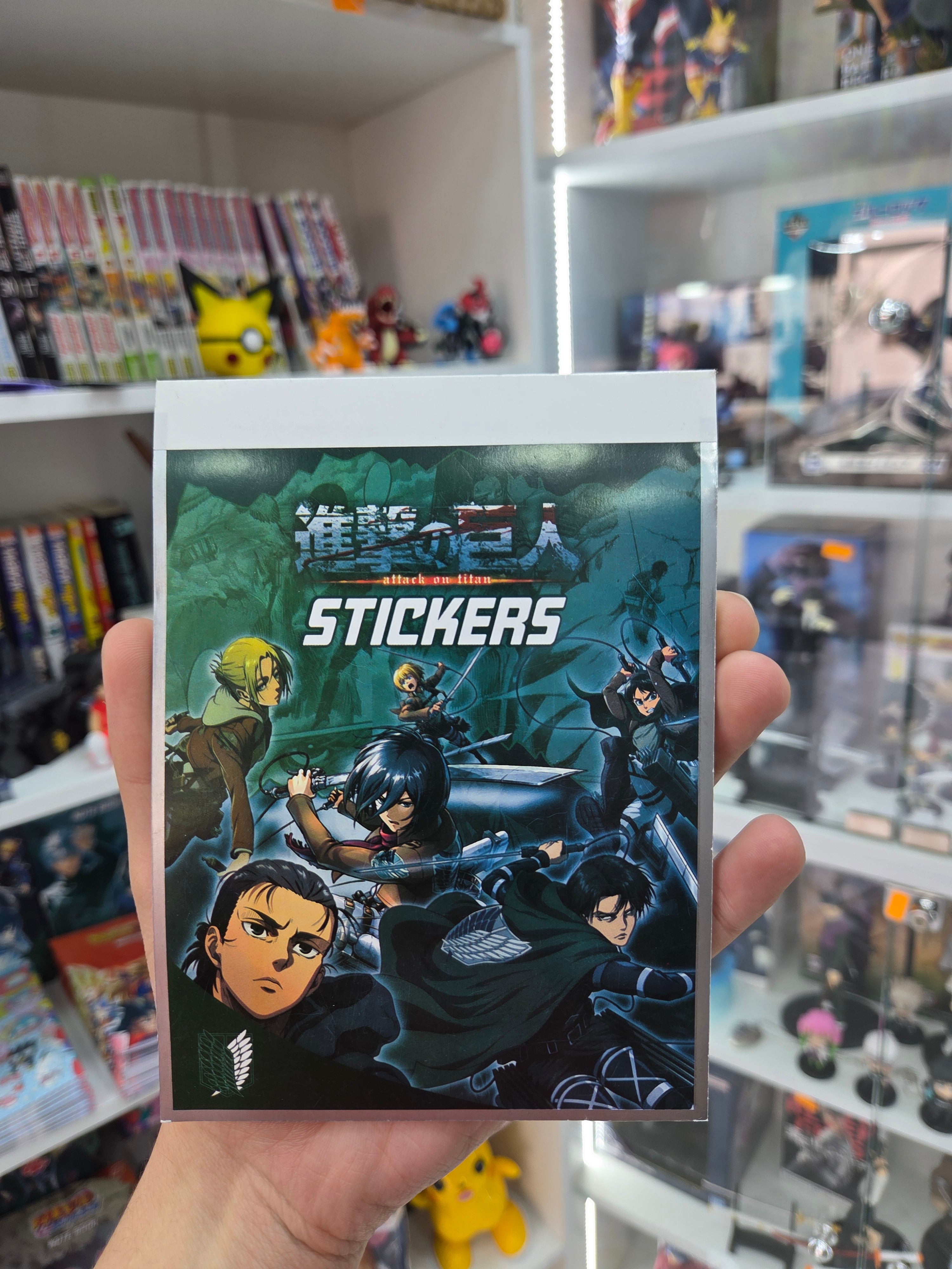 carnet stickers attack on titan  (46 pieces)