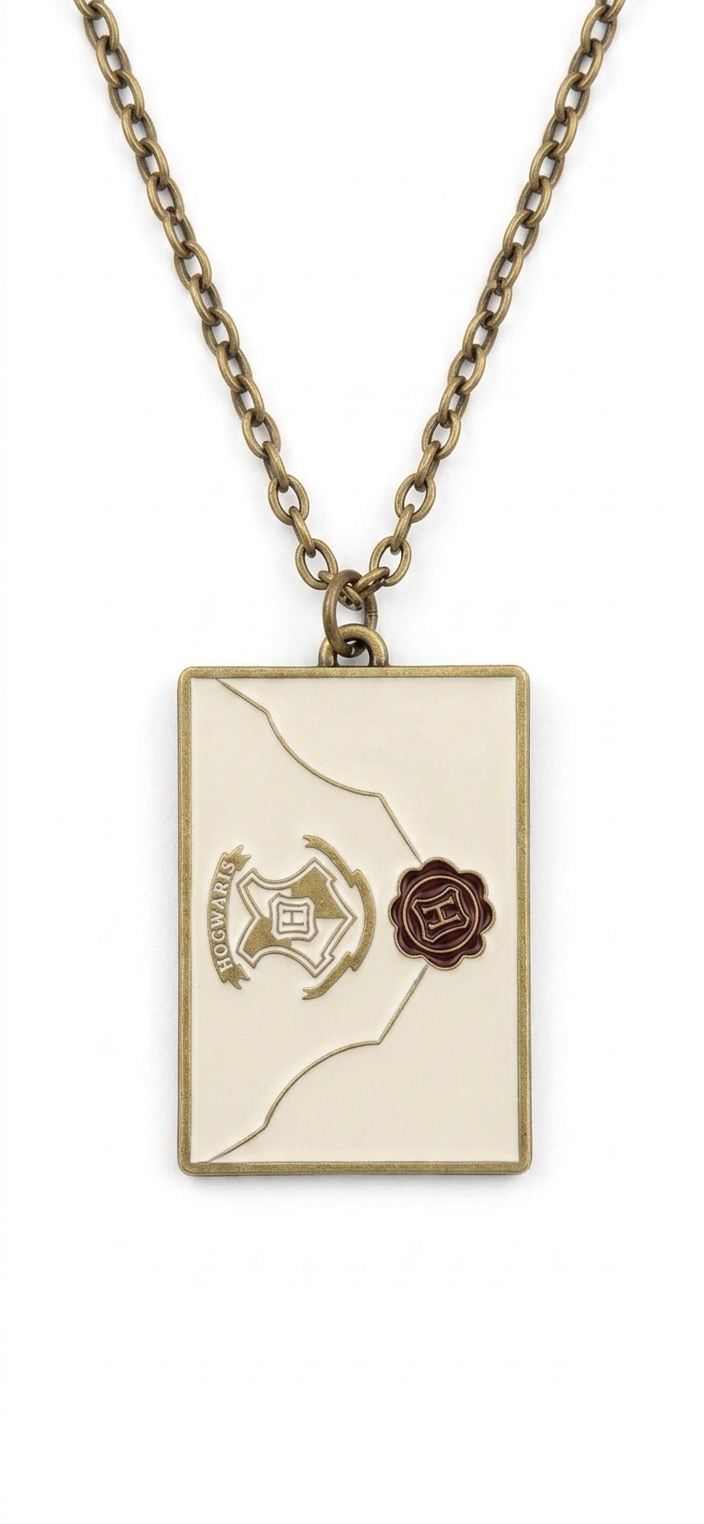 Collier lettre d'acceptation à Poudlard | Harry Potter