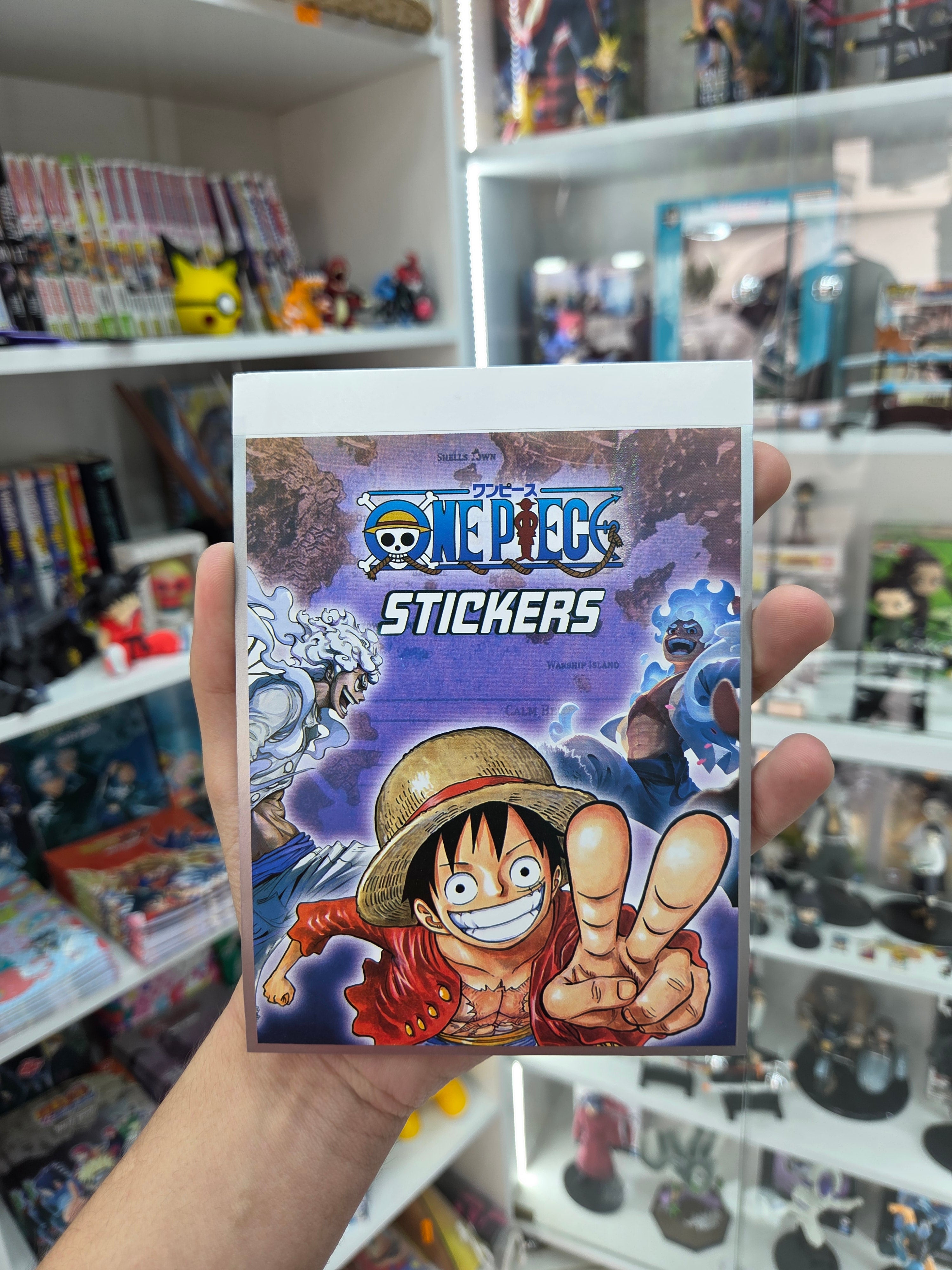 carnet stickers one piece luffy (46 pieces)