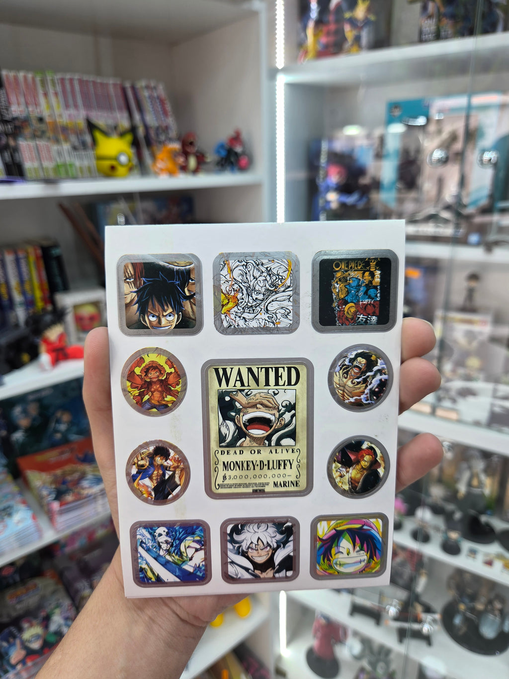 carnet stickers one piece luffy (46 pieces)